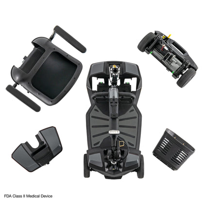 Pride Go Go Endurance AL+ original 325 lb version - Euro Gray disassembled