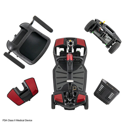 Pride Go Go Endurance AL+ - Garnet Red disassembled