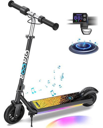 Gyroor H30Max kids electric scooter in black