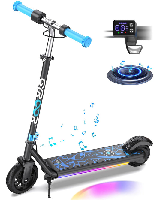 Gyroor H30Max kids electric scooter in blue