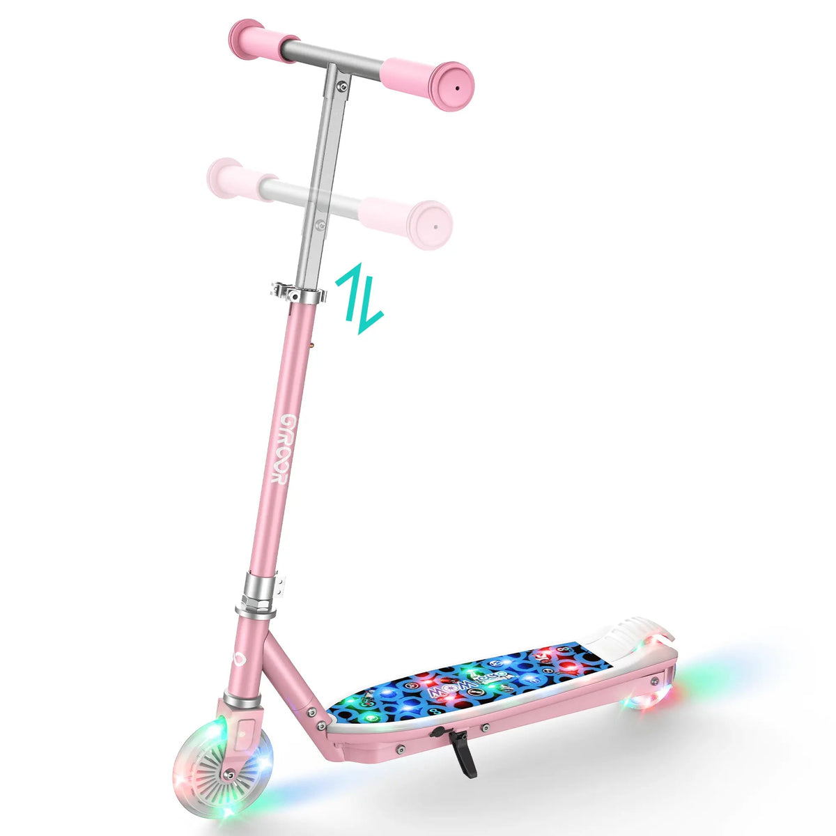 Gyroor KS2 kids electric scooter in pink