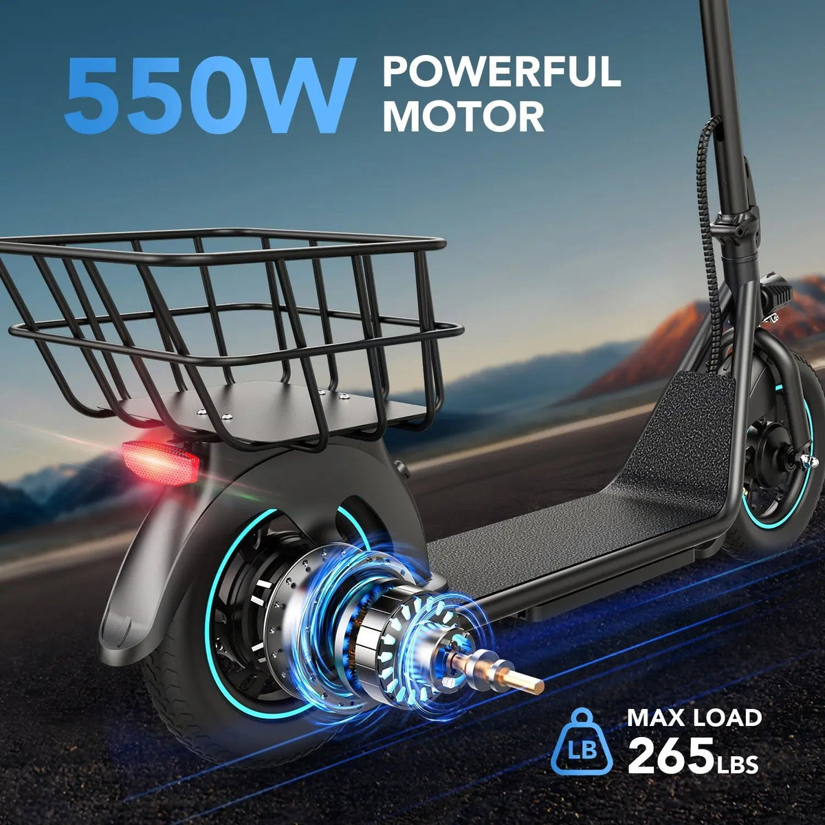Gyroor X2 electric scooter side view