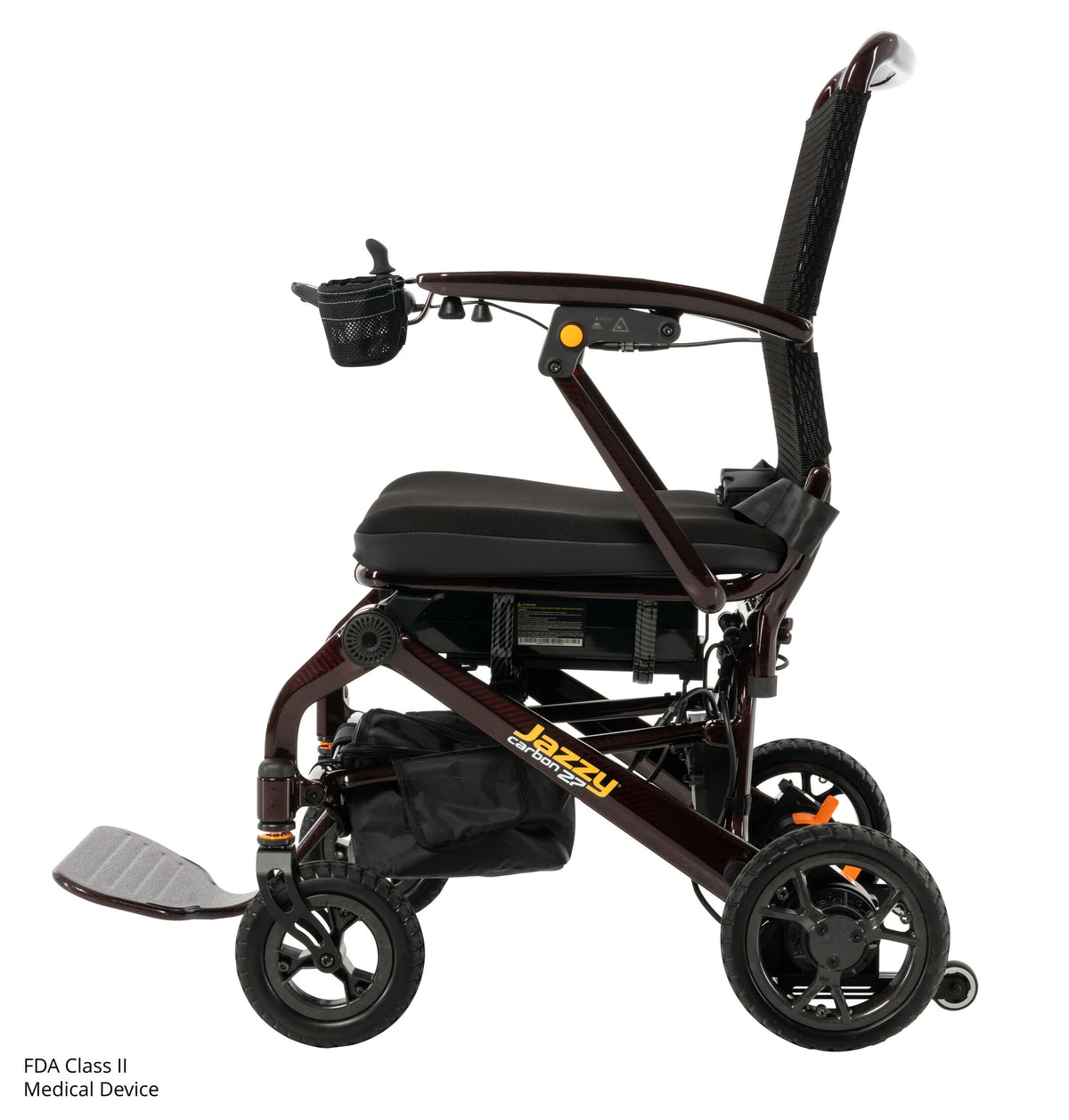 Pride Jazzy Carbon 27 - Black Cherry left profile