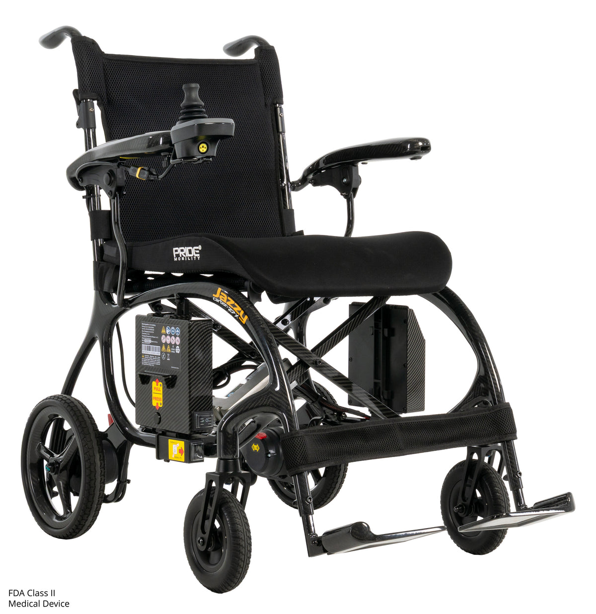 Pride Jazzy Carbon 27X - Black quarter right