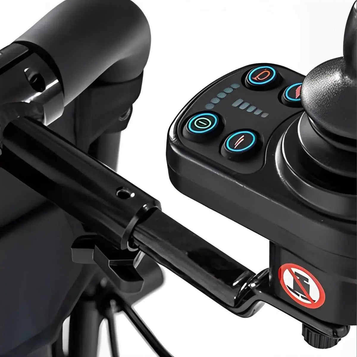 Pride Jazzy Carbon 27 headrest and attendant controller kit