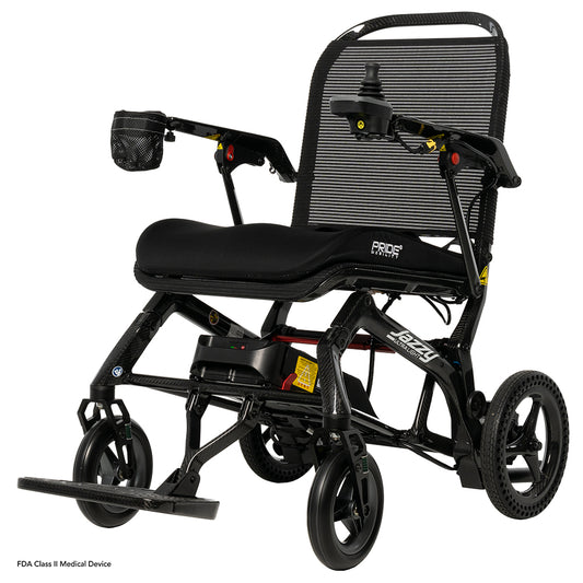 Pride Jazzy Ultra Light power wheelchair - beauty shot left