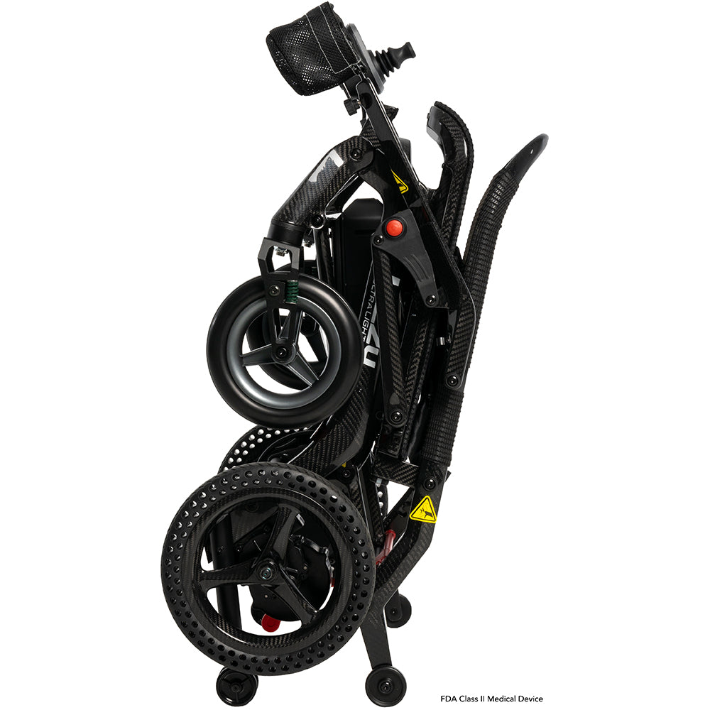 Pride Jazzy Ultra Light power wheelchair - folded