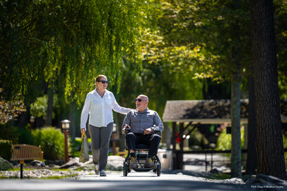 Pride Jazzy Ultra Light power wheelchair - lifestyle
