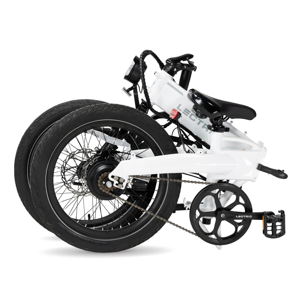 Lectric XP Lite2 Arctic White folded studio view