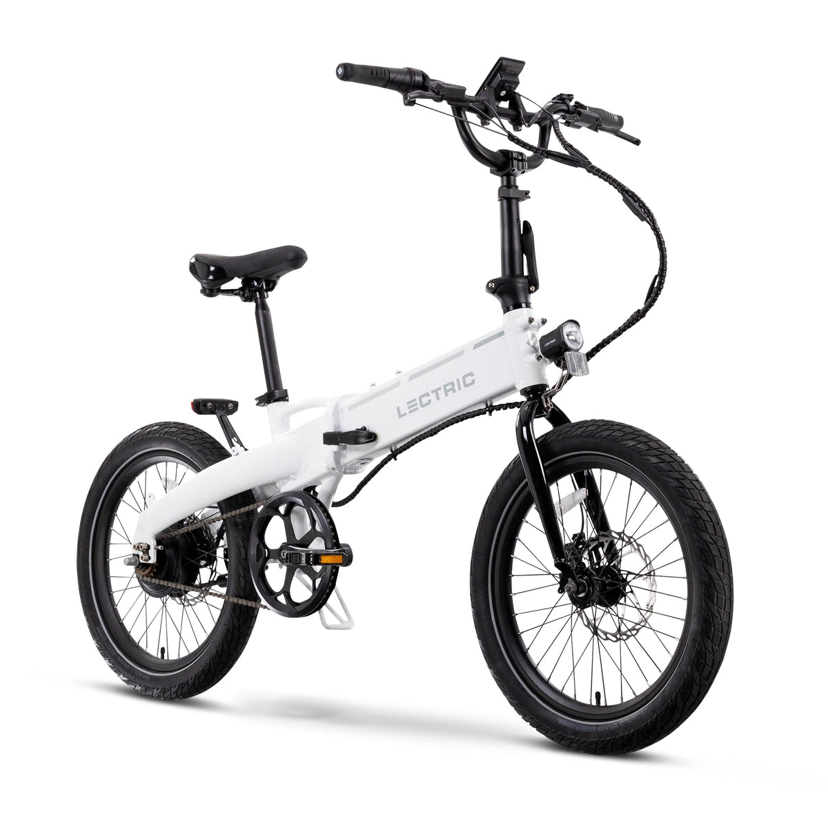 Lectric XP Lite2 Arctic White side studio view