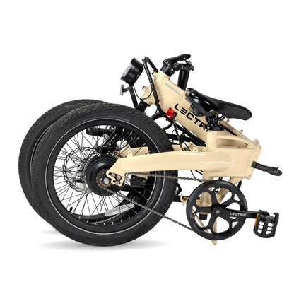 Lectric XP Lite2 Sandstorm folded studio view
