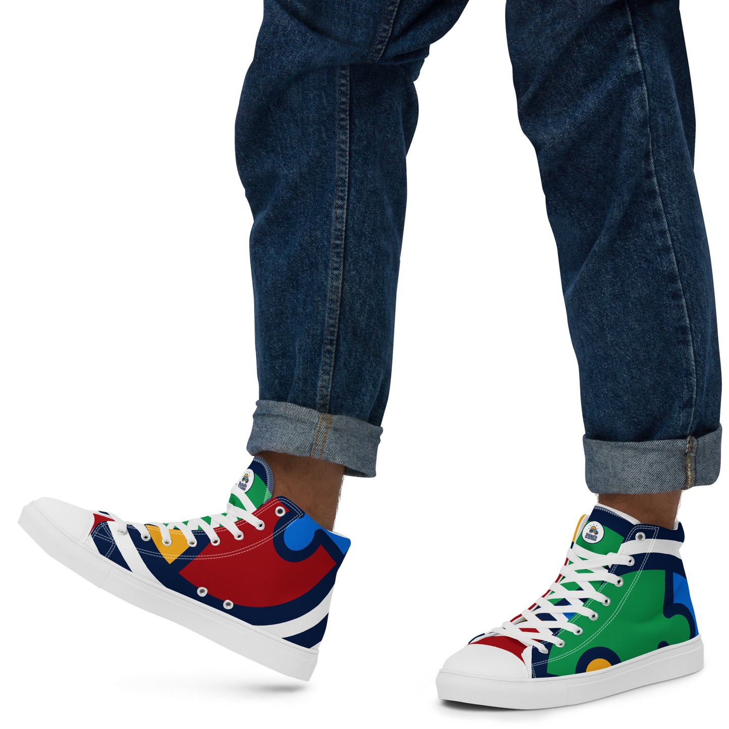 Jesse's e-Rides Men’s High Top Canvas Shoes – Ride in Style!