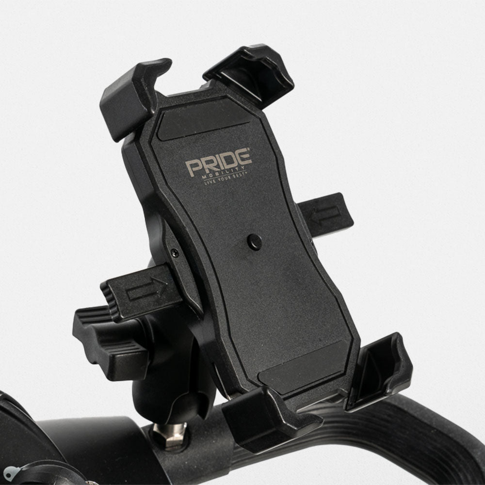 Pride Mobility cell phone holder