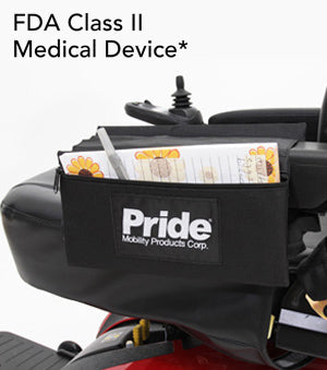Pride Mobility saddle bag alternate view