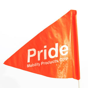 Pride Mobility safety flag